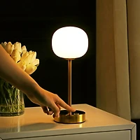 Natalia Modern Minimalist Iron Rechargeable Integrated Led Table Lamp