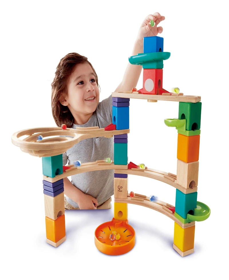Hape Cliffhanger Quadrilla Marble Run Construction
