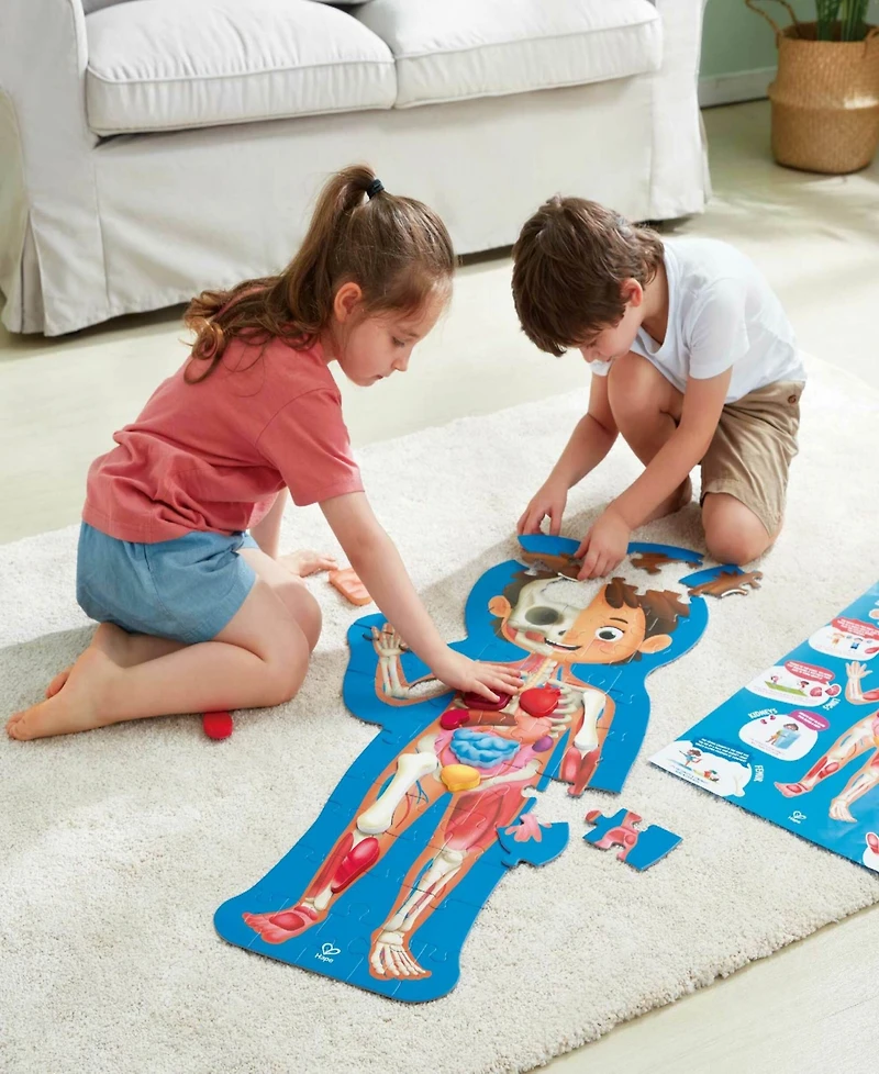 Hape Wooden Human Body Puzzle, 60 Pieces