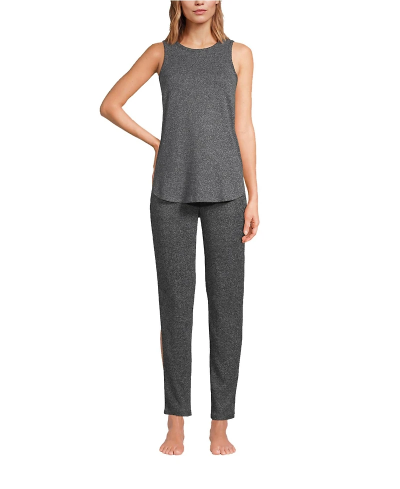 Lands' End Women's Cozy 3 Piece Pajama Set