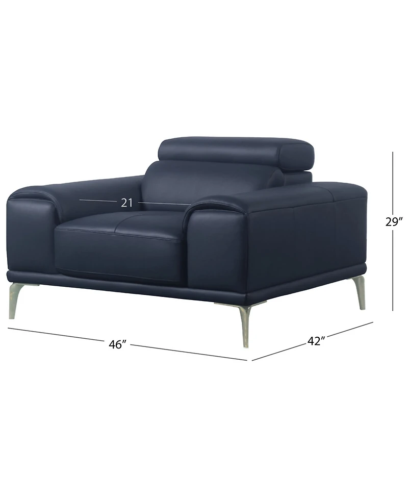 Quinton 45" Leather Chair