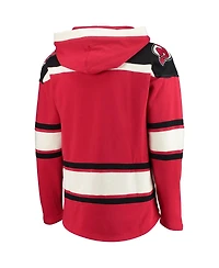 Men's '47 Brand Red New Jersey Devils Superior Lacer Pullover Hoodie