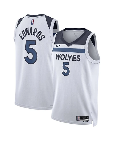 Men's and Women's Nike Anthony Edwards White Minnesota Timberwolves Swingman Jersey - Association Edition