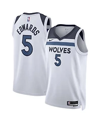 Men's and Women's Nike Anthony Edwards White Minnesota Timberwolves Swingman Jersey - Association Edition