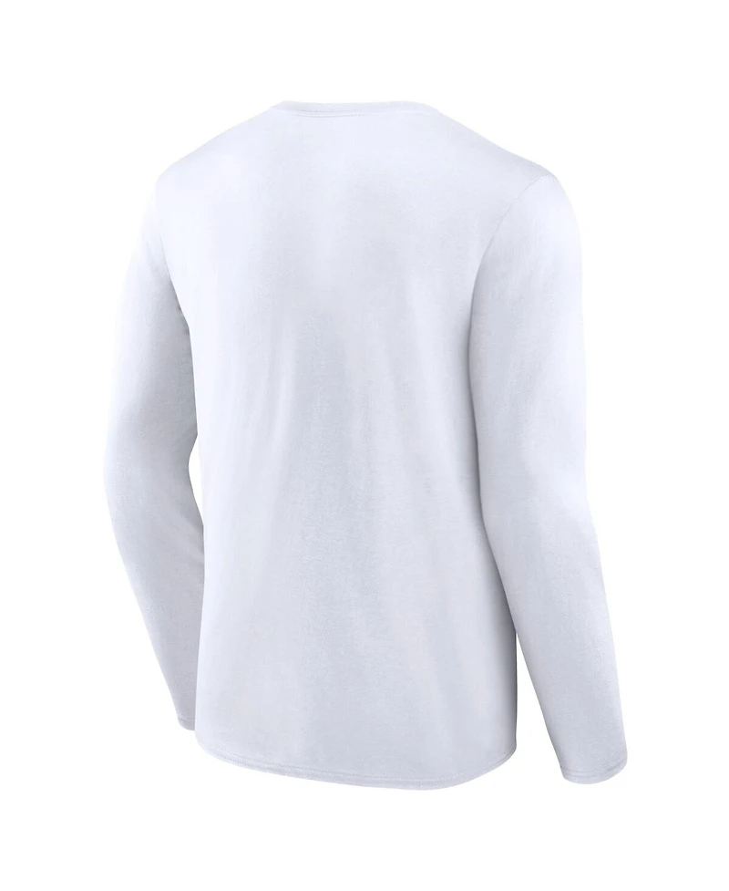 Men's Fanatics White Seattle Kraken Authentic Pro Secondary Replen Long Sleeve T-shirt