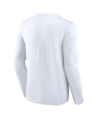 Men's Fanatics White Seattle Kraken Authentic Pro Secondary Replen Long Sleeve T-shirt