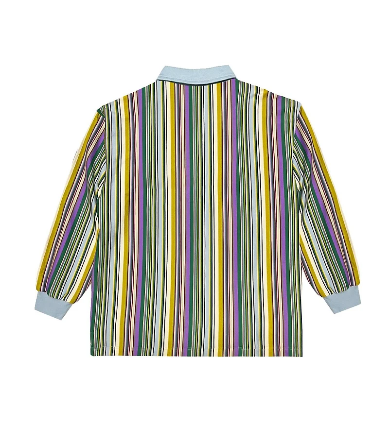 Cross Colours Mens Retro Stripe Rugby Shirt