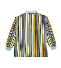 Cross Colours Mens Retro Stripe Rugby Shirt