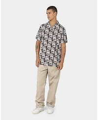 Carre Men's Parisian Rugu Short Sleeve Button Up Shirt