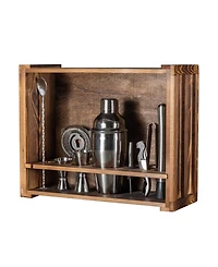 Legacy Fired Pine Wood Bar Tool 10 Piece Set