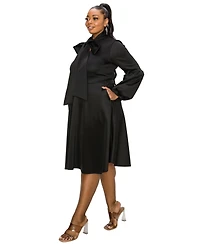 L I V D Women's Plus Bekah Flare Pocket Dress