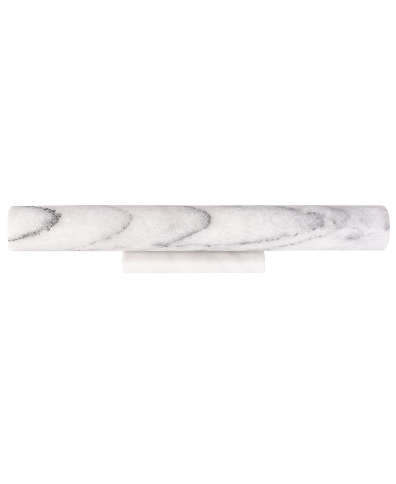 Artifacts Trading Company 12" Straight Marble Rolling Pin with Stand, 11" x 1"