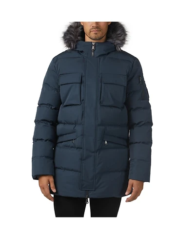 Pajar Men's Hamilton Channel Quilted Fixed Hood Parka