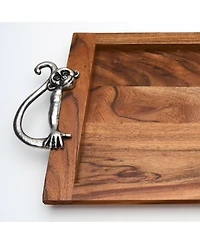Godinger Monkey Design Rectangular Tray 10" L x 15" W