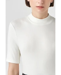 Women's Soft Mock Neck Bodysuit