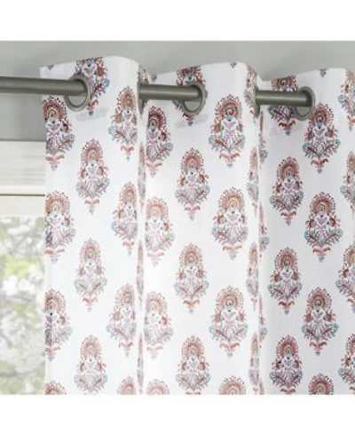 Avie Global Medallion Semi Sheer Grommet Curtains