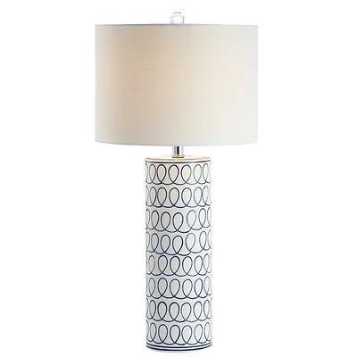 Loop Ceramic Modern Column Led Table Lamp
