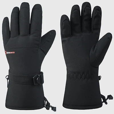Alpine Swiss Mens Waterproof Ski Gloves Snowboarding 3M Thinsulate Winter