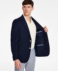 Tommy Hilfiger Men's Modern-Fit Solid Navy Blazer