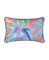 J by J Queen Hanalei Tropical Quilted Decorative Pillow, 12" x 20"