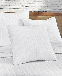 J by J Queen Cayman Quilted Decorative Pillow, 20" x 20"