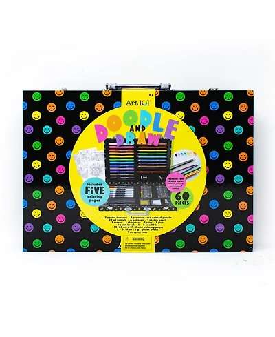 Art 101 Doodle Draw Art Set, 60 Pieces