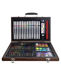 Art 101 Multimedia Illustration Wood Art Set, 85 Pieces