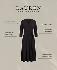 Lauren Ralph Surplice Jersey Dress