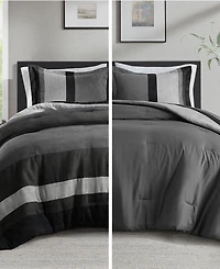510 Design Boulder Stripe Micro Suede 2-Pc. Comforter Set, Twin/Twin Xl