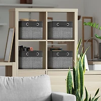 Sorbus 3 Pack Large Sturdy Foldable Fabric Storage Bins with Handles - Lightweight and durable