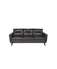 Nice Link Ava 84" Mid-Century Modern Leather Sofa
