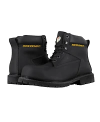 Berrendo Men's 6” Steel Toe Work Boots for Men – Electrical Hazard – Oil and Slip Resistant