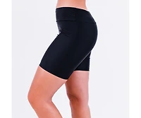 Calypsa Women's Mid-Thigh Swim Shorts