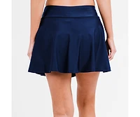 Calypsa Women's Flowy Swim Skirt With Attached Shorts