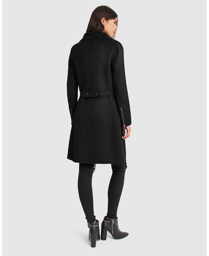 Women Belle & Bloom New Fit Last Chance Wool Blend Moto Coat