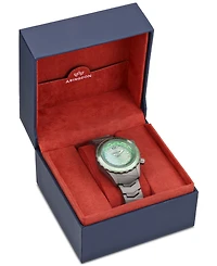 Abingdon Co. Women's Automatic Marina Divers Silver-Tone Titanium Bracelet Watch 40mm