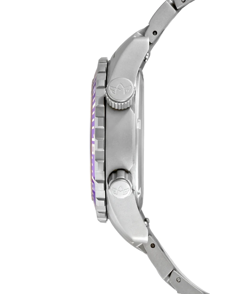 Abingdon Co. Women's Marina Diver's Multifunctional Titanium Bracelet Watch 40mm