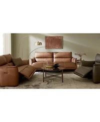 Polner Leather Sofa Collection Created For Macys