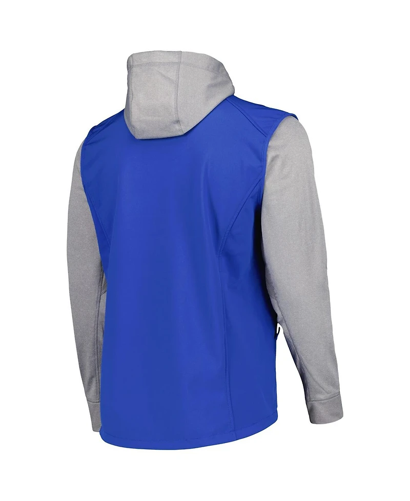 Men's Dunbrooke Royal, Heather Gray Texas Rangers Alpha Full-Zip Jacket
