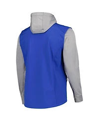 Men's Dunbrooke Royal, Heather Gray Texas Rangers Alpha Full-Zip Jacket