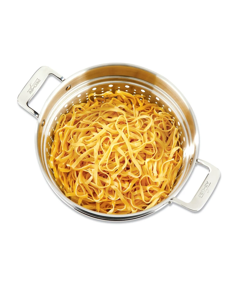 All-Clad Essentials Hard Anodized Nonstick Cookware, Stockpot with Multi-Purpose Insert and Lid