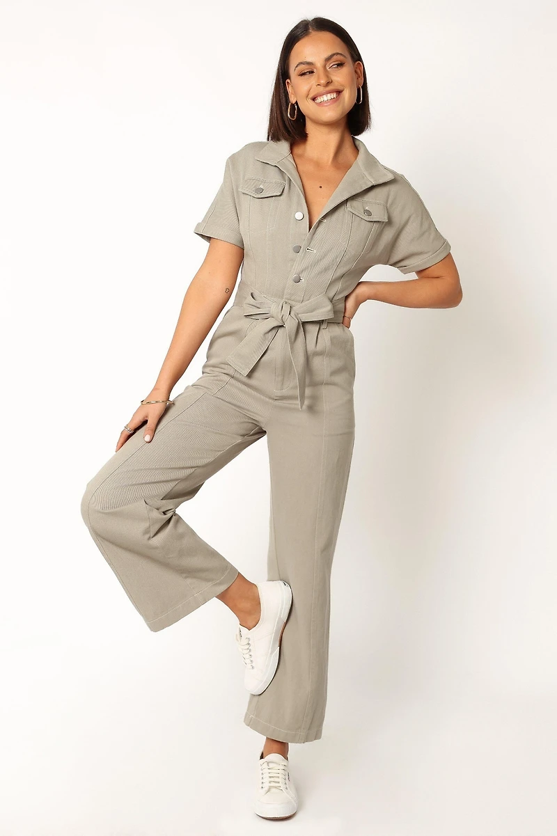 Petal and Pup Women's Demi Contrast Stitch Jumpsuit