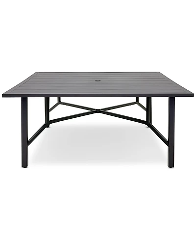 Astaire 64" Square Outdoor Slat Top Dining Table, Created for Macy's