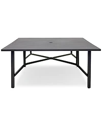 Astaire 64" Square Outdoor Slat Top Dining Table, Created for Macy's