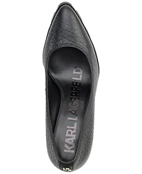 Karl Lagerfeld Paris Madelyn Slip On Pointed Toe Lug Sole Pumps