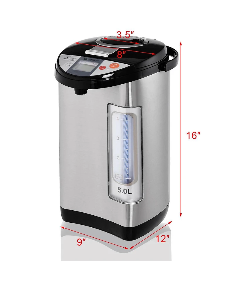 5-Liter Lcd Water Boiler and Warmer Electric Hot Pot Kettle Hot Water Dispenser