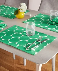 kate spade new york Joy Dot Reversible Placemats 4 Pack Set, 13" x 19"