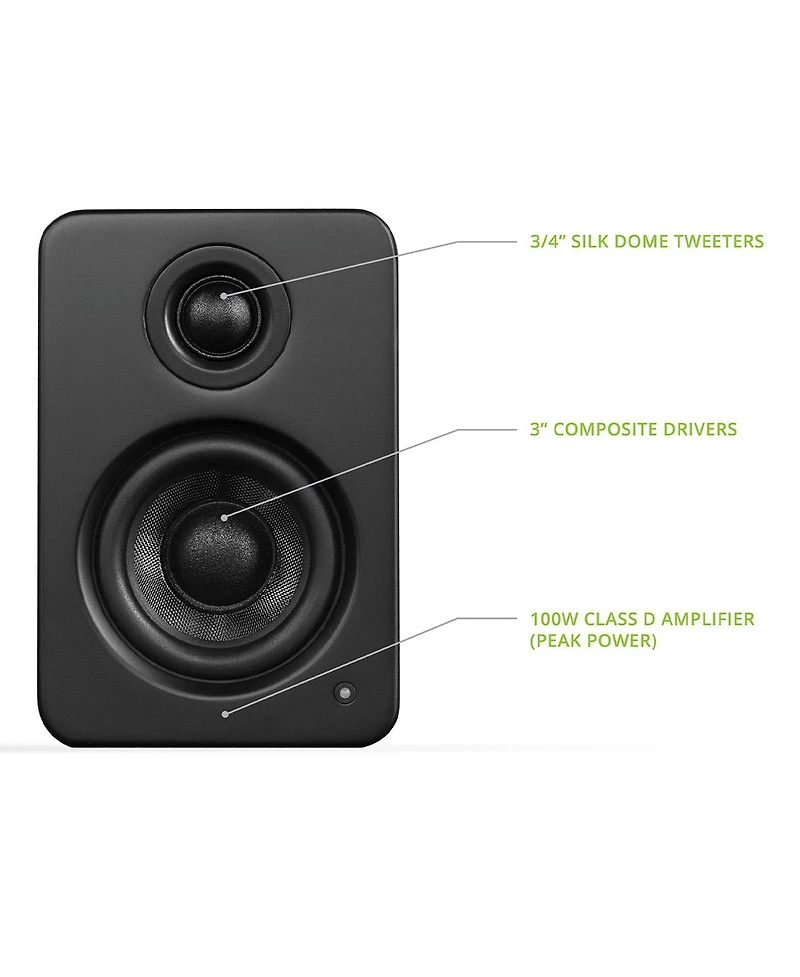 Kanto YU2 Powered Desktop Speakers - Pair