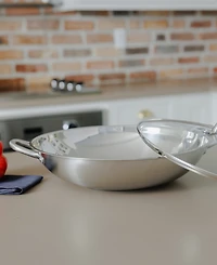 Sedona Kitchen Stainless Steel 6.5-Qt. Multipurpose Pan with Glass Lid