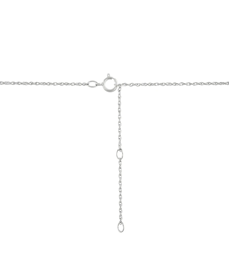 Forever Grown Diamonds Lab Grown Diamond Double Heart Pendant Necklace (1 ct. t.w.) in Sterling Silver, 16" + 2" extender